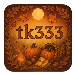 tk333 সাদা ব্যাকগ্রাউন্ডে গোল লোগো